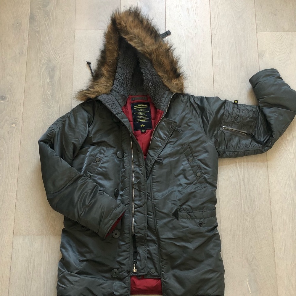 Alpha Industries N3-B parka Gun Metal